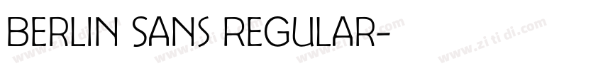 Berlin Sans Regular字体转换